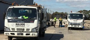 Bulldog rubbish removal trucks